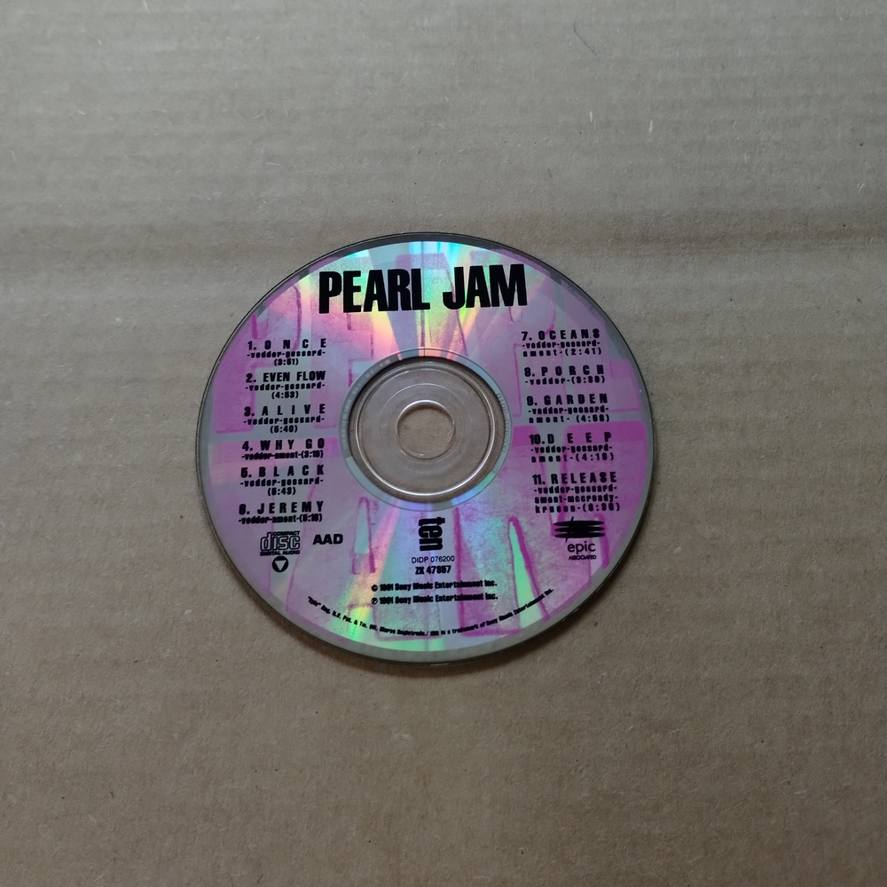 Pearl Jam - Ten - CD - Rock - Grunge - Alternative Rock